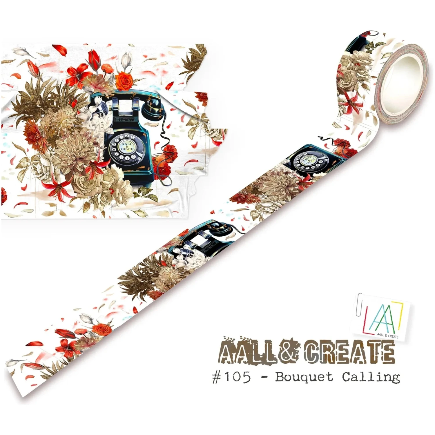 AALL & Create Bouquet Calling Washi Tape 105 3 AALL & Create Bouquet Calling Washi Tape 105