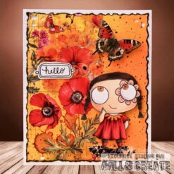 AALL & Create Dancing Poppies Rub Ons Ro-023 -Simon Says Stamp AALL Create Dancing Poppies Rub Ons ro 023 hello