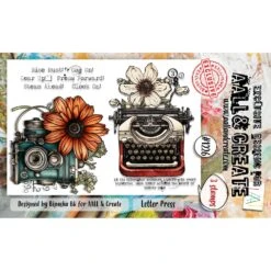 AALL & Create Letter Press A6 Clear Stamp Set 1226