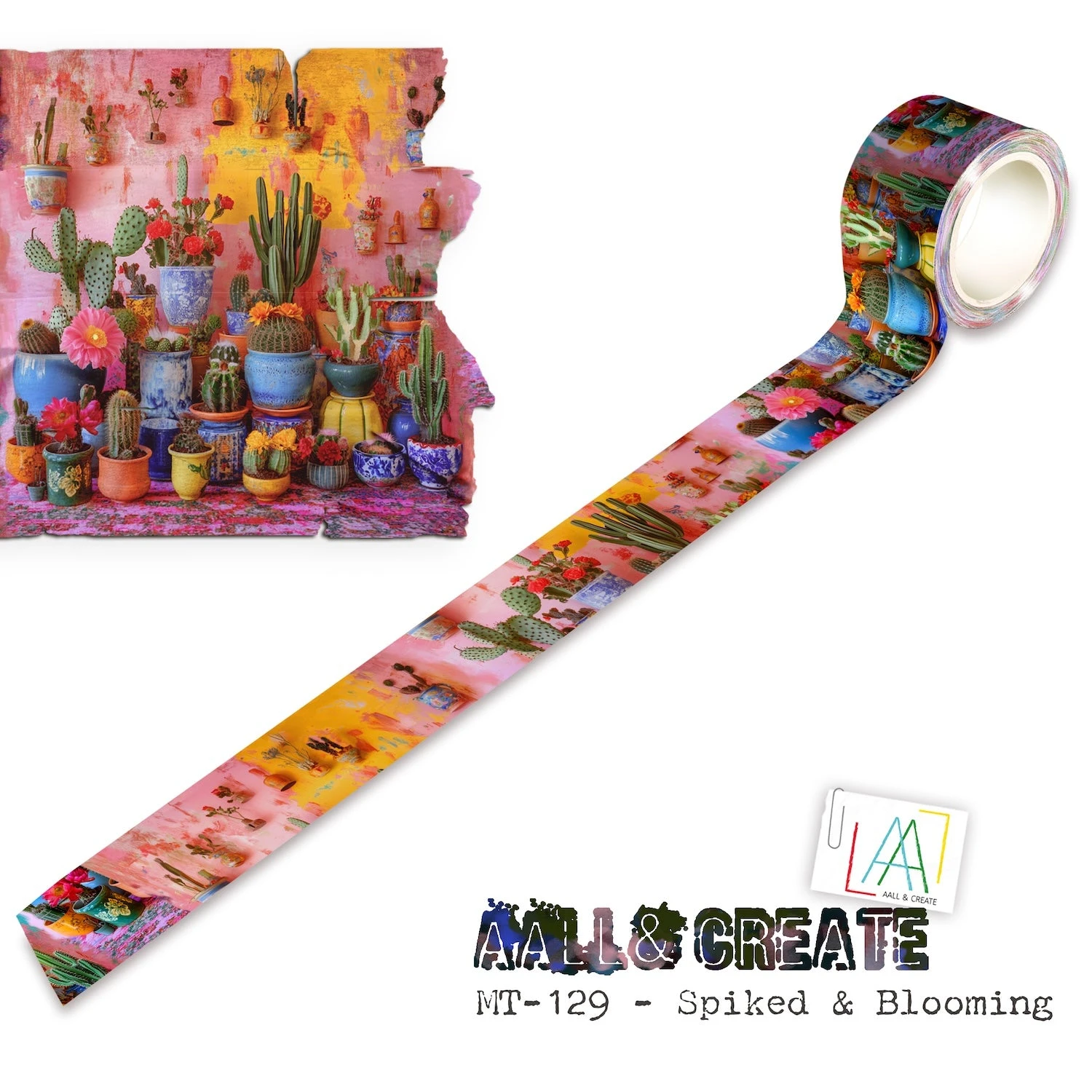 AALL & Create Spiked & Blooming Layer It Up Washi Tape 129 3 AALL & Create Spiked & Blooming Layer It Up Washi Tape 129