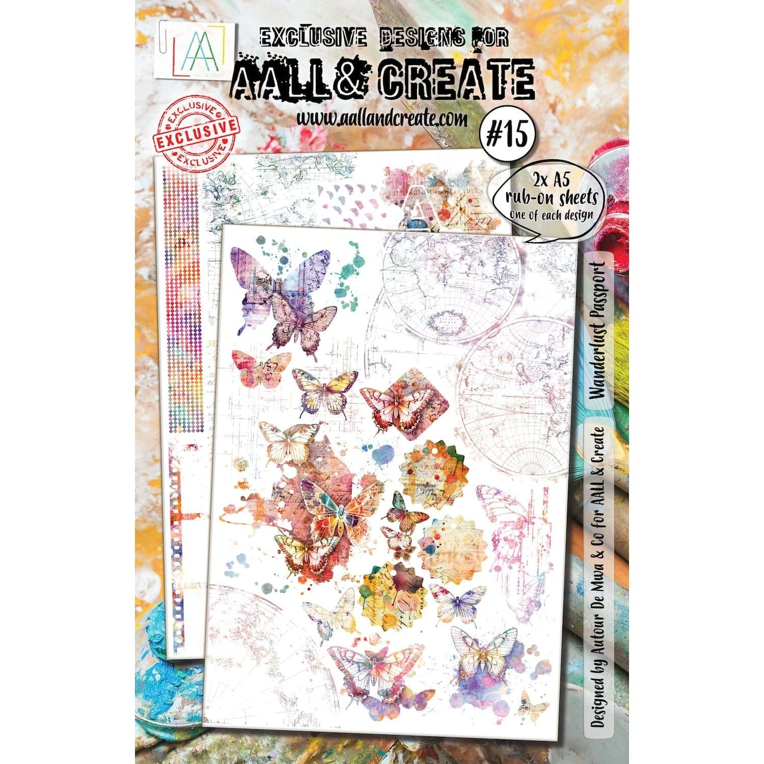 AALL & Create Wanderlust Passport A5 Rub Ons Ro015 3 AALL & Create Wanderlust Passport A5 Rub Ons Ro015