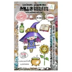 AALL & Create Wee Witch A7 Clear Stamps 1297