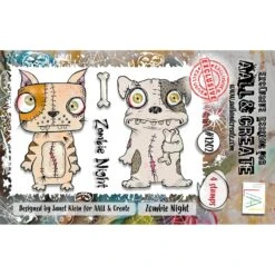 AALL & Create Zombie Night A7 Clear Stamp Set 1202