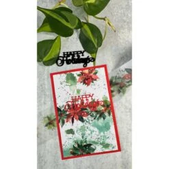 Arden Creative Studio Season Of Joy Poinsettia Kiss Cut Tape Acsct0005 -Simon Says Stamp ACSPP0011 ACSCT0005 ACSCD0018