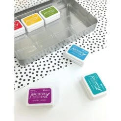 Ranger Mini Archival Ink Pads Storage Tin AIMA58434 -Simon Says Stamp AIMA58434 MiniArchivalInkStorageTin 2