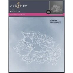 Altenew Bold Bouquet 3D Embossing Folder Alt7686*