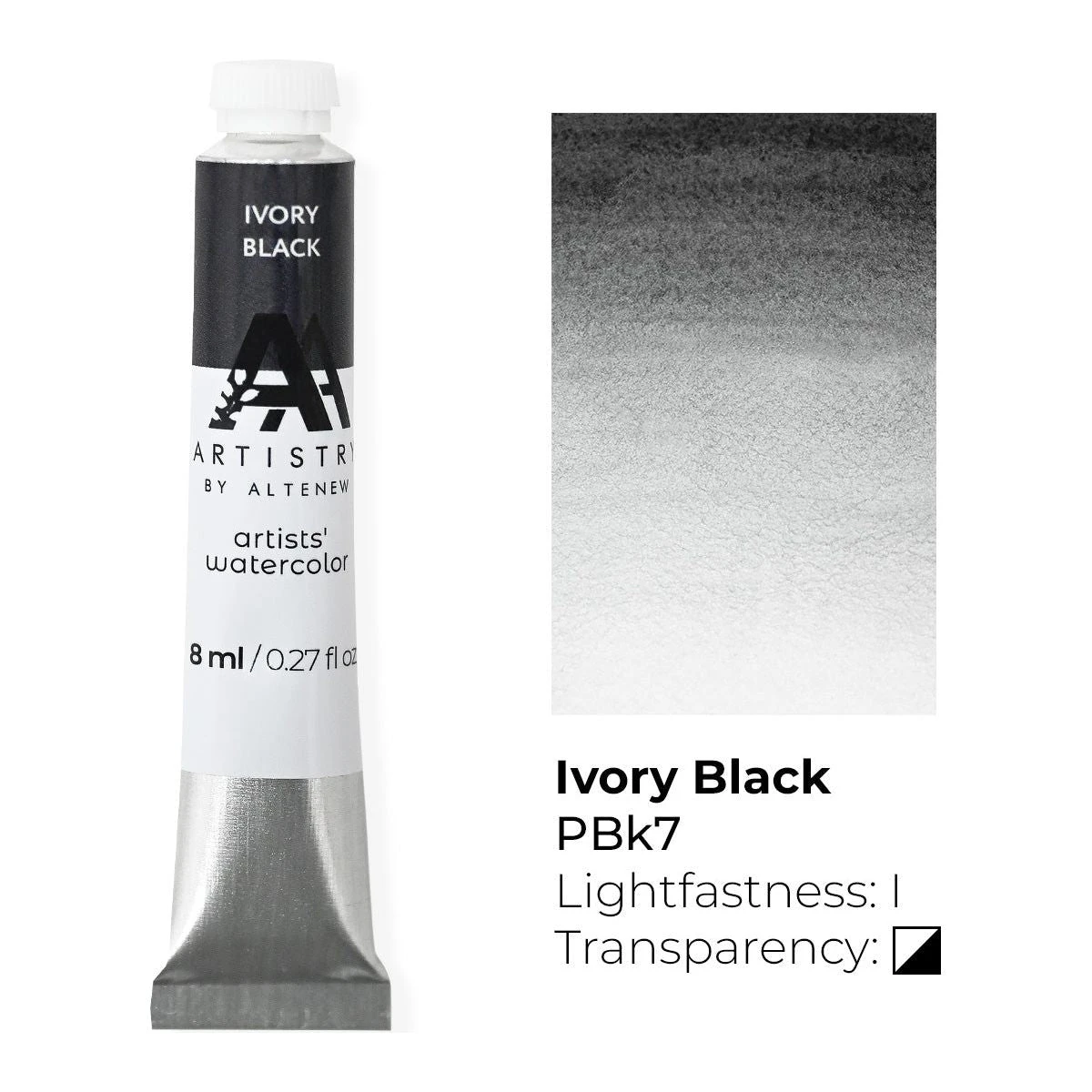 Altenew Ivory Black Artists Watercolor Tube Alt7993* 4 Altenew Ivory Black Artists Watercolor Tube Alt7993* - Image 2