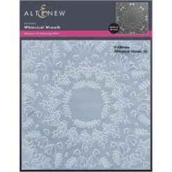 Altenew Whimsical Wreath 3D Embossing Folder Alt8668*