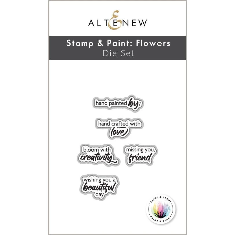 Altenew Paint And Stamp Flowers Dies Alt8918* 3 Altenew Paint And Stamp Flowers Dies Alt8918*