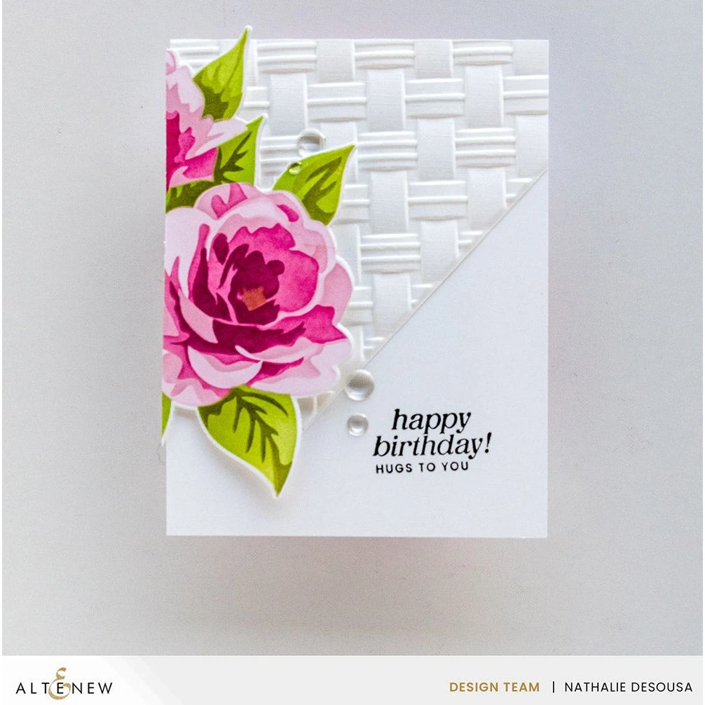 Altenew Natural Wicker Pattern 3D Embossing Folder Alt8914 4 Altenew Natural Wicker Pattern 3D Embossing Folder Alt8914 - Image 2