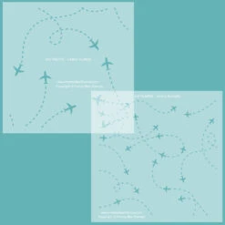 Honey Bee Air Traffic Background Stencils Hbsl-149