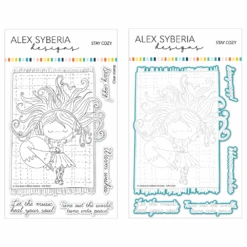 Alex Syberia Designs Stay Cozy Stamp And Die Bundle