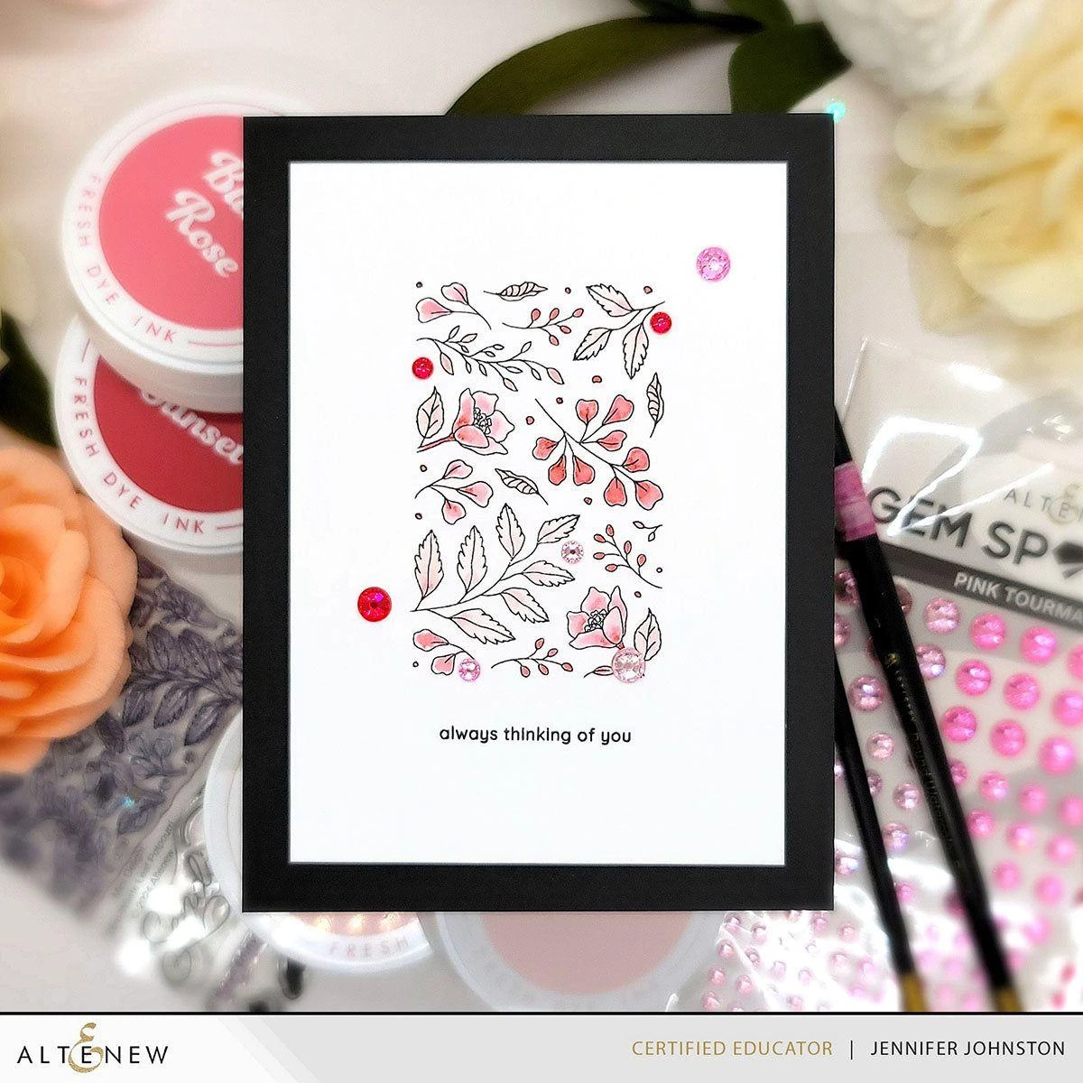 Altenew Pink Tourmaline Gem Sparkles Alt10008* 4 Altenew Pink Tourmaline Gem Sparkles Alt10008* - Image 2