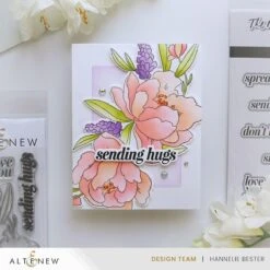Altenew Peony And Lilac Swag Dies Alt10147 -Simon Says Stamp Altenew 1x1 Peony LilacSwagOutlinestampset Peony LilacSwagDieSet Peony LilacSwagDieSetSimpleColoringStencilSetHannelieBester