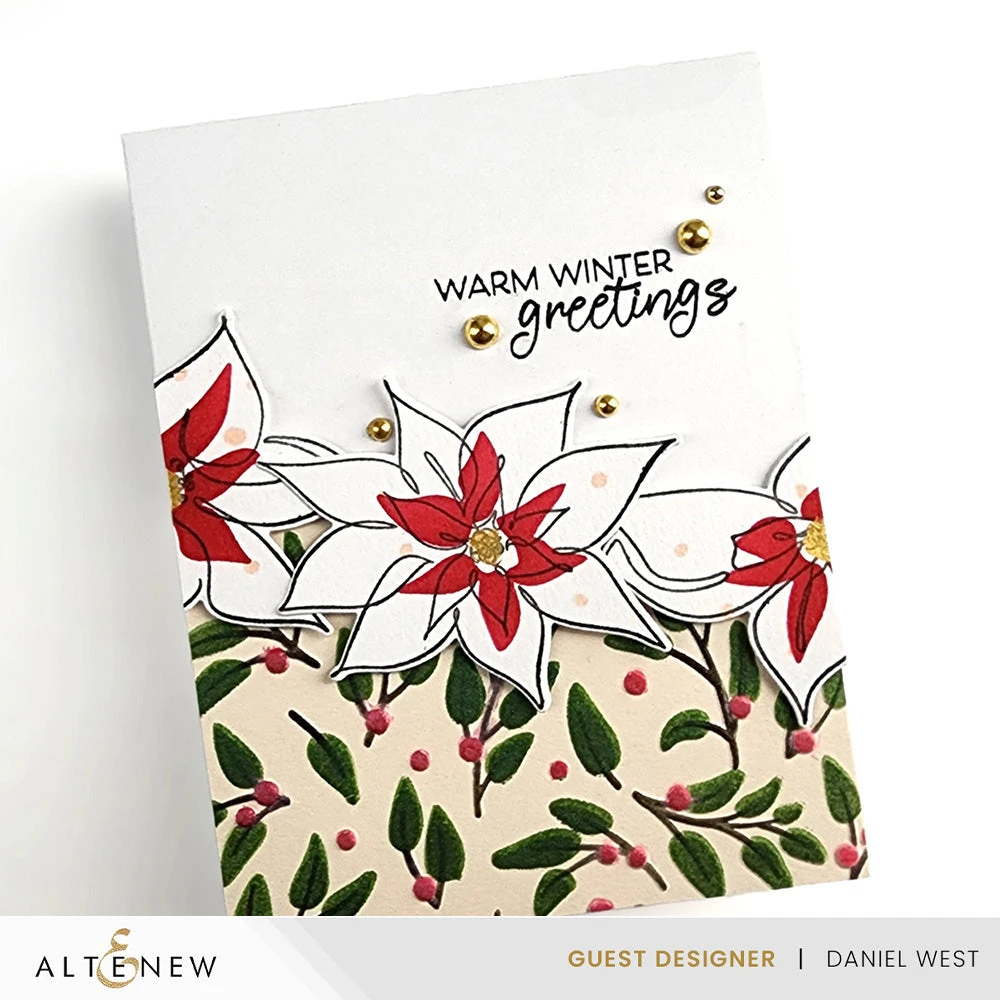 Altenew Festive Greenery 3D Embossing Folder Alt8202 6 Altenew Festive Greenery 3D Embossing Folder Alt8202 - Image 4