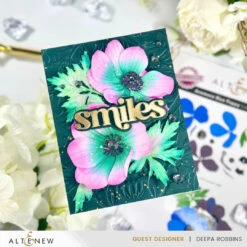 Altenew Blooming Motifs 3D Embossing Folder Alt10029 -Simon Says Stamp Altenew CAFAnemoneBluePoppy BloomingMotifs TimelessSentiments2 1DeepaRobbins 1331f716 55df 4e51 b48e 7ac500298210