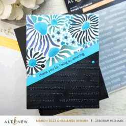 Altenew Daisy Craze Stencils Alt10236* -Simon Says Stamp Altenew DaisyCraze BAGSulfCos RaisSent3DEmbFolderDeborahHellman