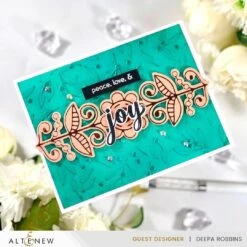 Altenew Nordic Vines Dies Alt8221* -Simon Says Stamp Altenew FestiveGreenery JoyfulGreetings NordicVinesDeepaRobbins