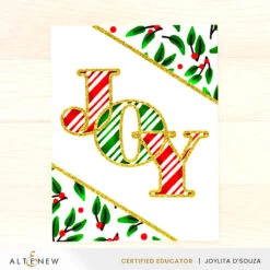 Altenew Festive Greenery 3D Embossing Folder Alt8202 8 Altenew Festive Greenery 3D Embossing Folder Alt8202 -Simon Says Stamp Altenew JoyDieSet JoySimpleColoringStencil FestiveGreeneryBuilderStencil GildedGlitterCardstockJoyDsouza 100e1818 3dc8 4c08 ad3f be16eca032a6