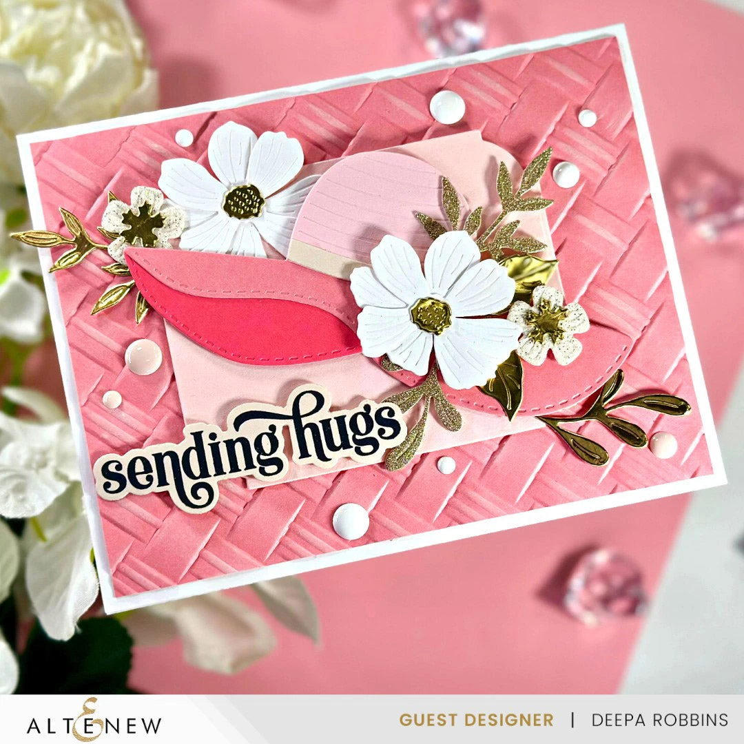 Altenew Natural Wicker Pattern 3D Embossing Folder Alt8914 6 Altenew Natural Wicker Pattern 3D Embossing Folder Alt8914 - Image 4