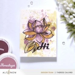 Altenew Striking Flowers Clear Stamps ALT7724* -Simon Says Stamp Altenew Striking Flowers Bold Greetings cards 2 copy
