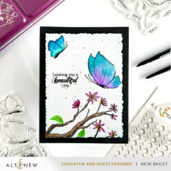 Altenew Paint And Stamp Flowers Dies Alt8918* 7 Altenew Paint And Stamp Flowers Dies Alt8918* -Simon Says Stamp AltenewPaint StampButterflies Flowers ClearEnamelDots2 1x1NickiBaxley