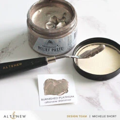 Altenew Burnished Platinum Shimmer Relief Paste Alt8643 -Simon Says Stamp Altenew Burnished Platinum Shimmer Relief Paste alt8643 product image