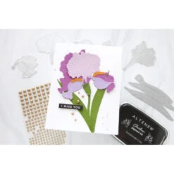 Altenew Craft-A-Flower Bearded Iris Layering Dies Alt10688 -Simon Says Stamp Altenew Craft A Flower Bearded Iris Layering Dies alt10688 purple