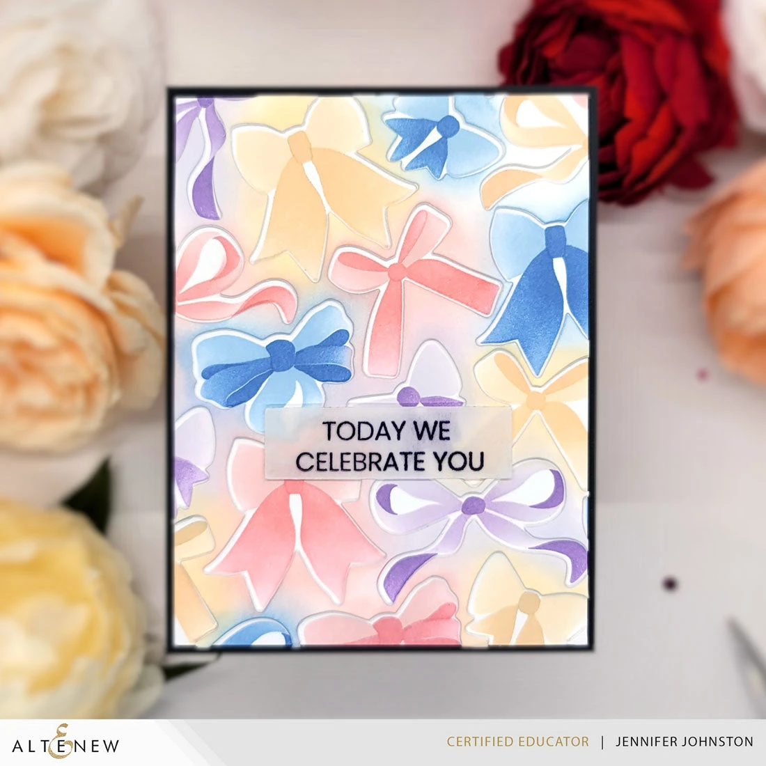 Altenew Elegant Bows Stencil Die And 3D Embossing Folder Set - Image 4