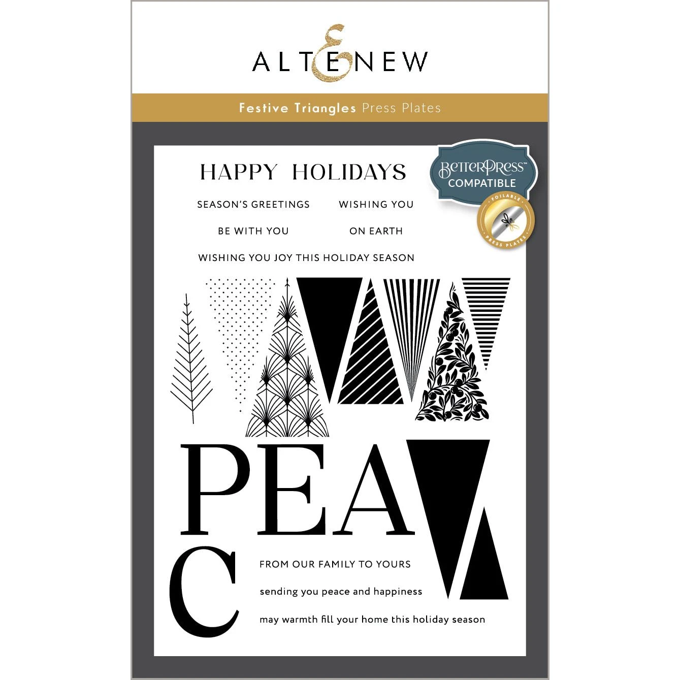 Altenew Festive Triangles Press Plates Alt10916 3 Altenew Festive Triangles Press Plates Alt10916
