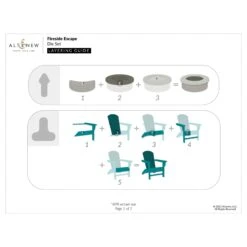Altenew Fireside Escape Dies Alt10983 -Simon Says Stamp Altenew Fireside Escape Dies alt10983 layering guide 1