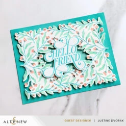 Altenew Flowering Hedge Press Plate And Die Set -Simon Says Stamp Altenew Flowering Hedge Press Plate and Die Set hello