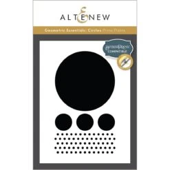 Altenew Geometric Essentials Circles Press Plates Alt10471
