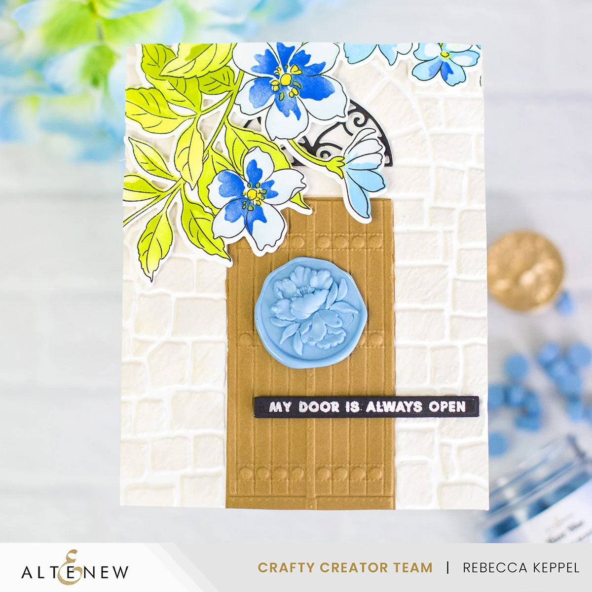 Altenew Haze Blue Wax Beads Alt10517 6 Altenew Haze Blue Wax Beads Alt10517 - Image 4