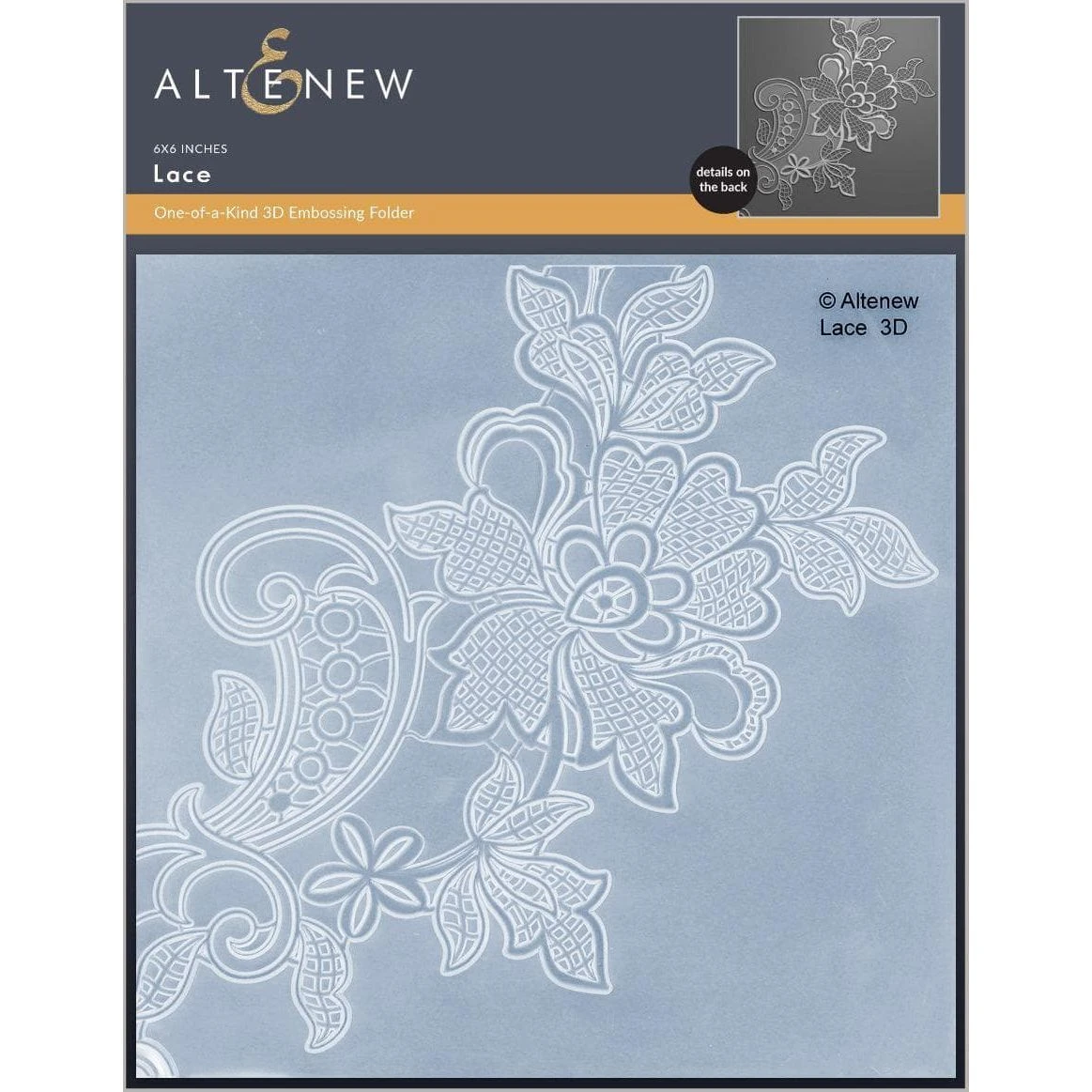Altenew Lace 3D Embossing Folder Alt10806 3 Altenew Lace 3D Embossing Folder Alt10806