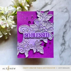 Altenew Lace 3D Embossing Folder Alt10806 7 Altenew Lace 3D Embossing Folder Alt10806 -Simon Says Stamp Altenew Lace 3D Embossing Folder alt10806 blessed