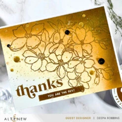 Altenew Lovely Flowers Press Plates Alt10585 9 Altenew Lovely Flowers Press Plates Alt10585 -Simon Says Stamp Altenew Lovely Flowers Press Plates alt10585 gold