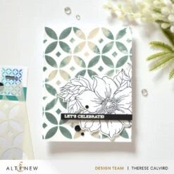 Altenew One-Go Solid Sentiment Strips 2 Press Plate Alt10797 -Simon Says Stamp Altenew One Go Solid Sentiment Strips 2 Press Plate alt10797 flower