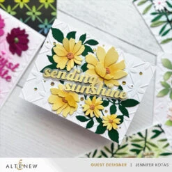 Altenew Petal Palooza 3D Embossing Folder Alt10583 -Simon Says Stamp Altenew Petal Palooza 3D Embossing Folder alt10583 sunshine