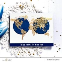 Altenew Rose Gold Crisp Embossing Powder Alt1970 -Simon Says Stamp Altenew Rose Gold Crisp Embossing Powder alt1970 world