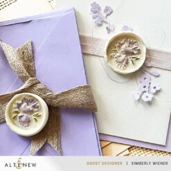 Altenew Soft Peonies Wax Seal Stamp Alt10706 -Simon Says Stamp Altenew Soft Peonies Wax Seal Stamp alt10706 purple