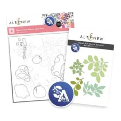 Altenew Stencil Art Nature Splashes And Add-on Die Set