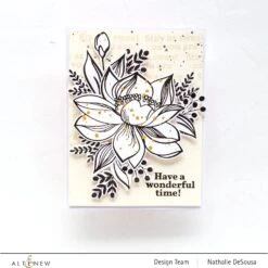Altenew Striking Flowers Dies Alt7725* -Simon Says Stamp Altenew Striking Flowers Dies alt7725 black and white