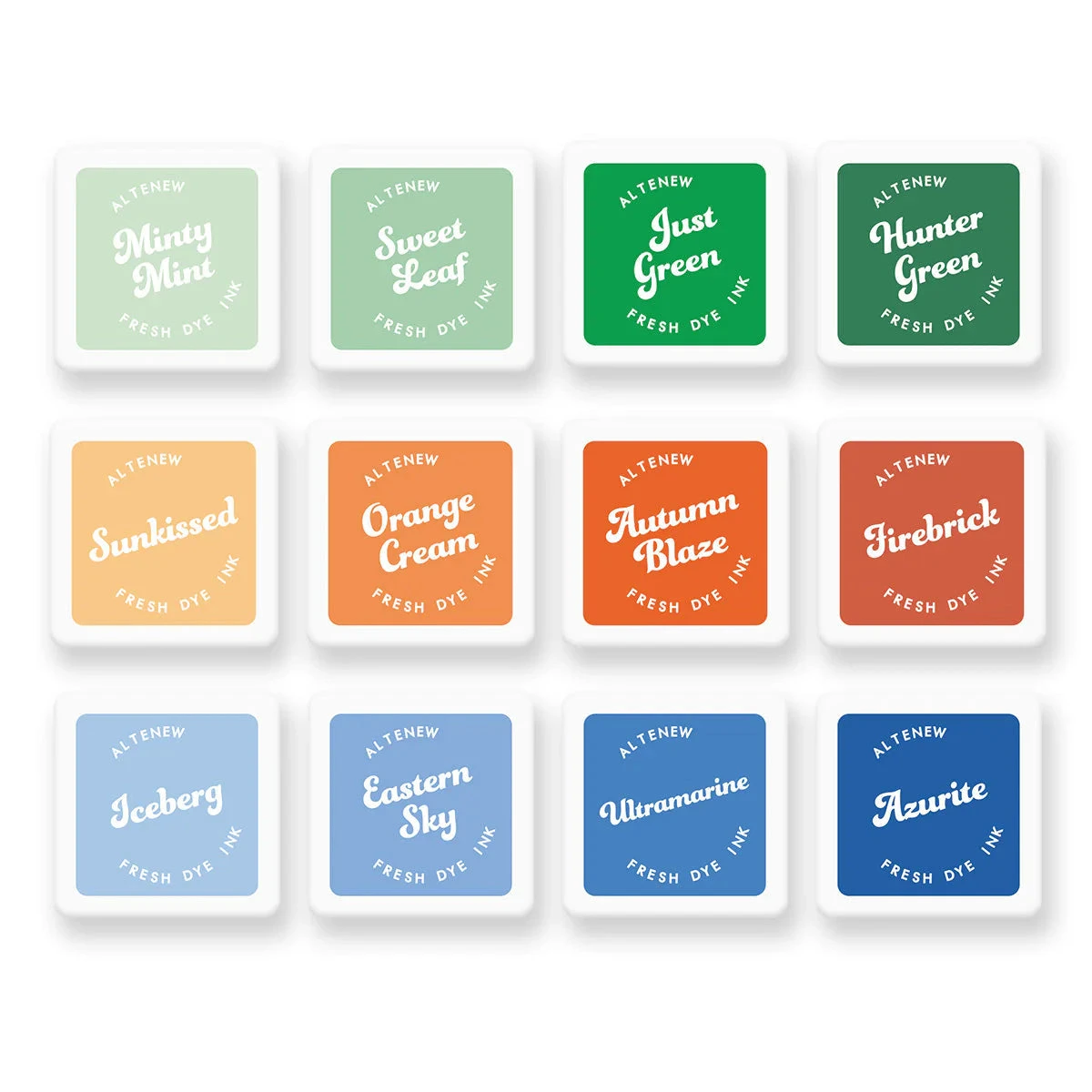 Altenew Sunkissed Serenity Fresh Dye Ink Mini Cube Set 3 Altenew Sunkissed Serenity Fresh Dye Ink Mini Cube Set