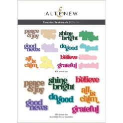 Altenew Timeless Sentiments 3 Holiday Edition Dies Alt10398