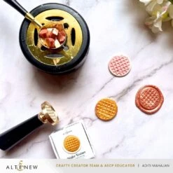 Altenew Wafer Texture Wax Seal Stamp Alt10932 -Simon Says Stamp Altenew Wafer Texture Wax Seal Stamp alt10932 melting