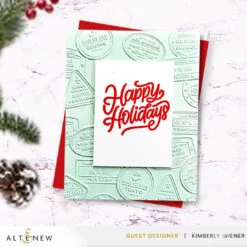 Altenew Wanderlust 3D Embossing Folder Alt10934 -Simon Says Stamp Altenew Wanderlust 3D Embossing Folder alt10934 holidays
