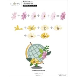 Altenew World In Bloom Layering Dies Alt10310* -Simon Says Stamp Altenew World in Bloom Layering Dies alt10310 layering guide2