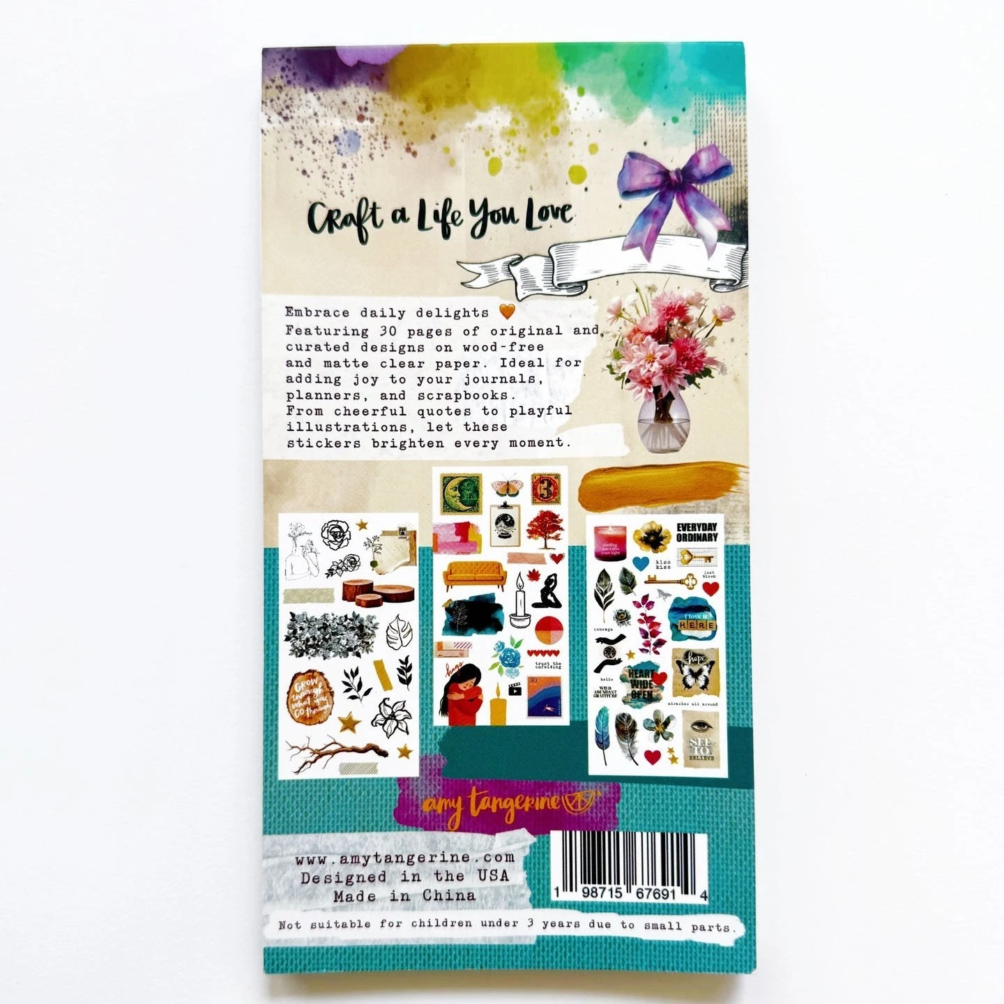Amy Tangerine Heart Healing And Happiness Sticker Book Over 600 Stickers - Image 2