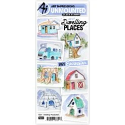 Art Impressions Dwelling Places Stamps 6027